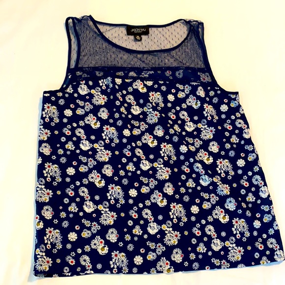 Jason Wu for Target navy floral tank top - Picture 3 of 4
